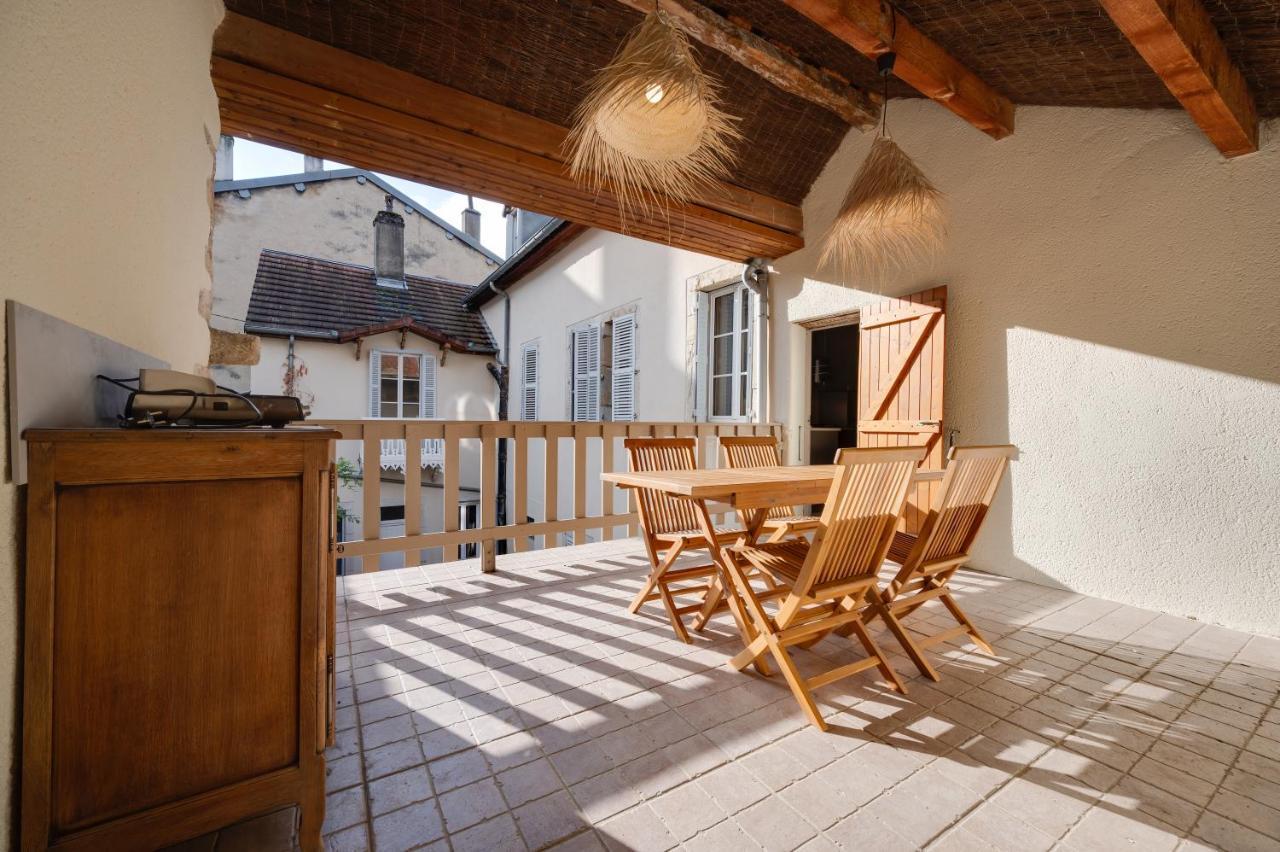 Grand Appartement 8 Personnes Terrasse Privative Hyper Centre Calme Лон-льо-Соние Екстериор снимка